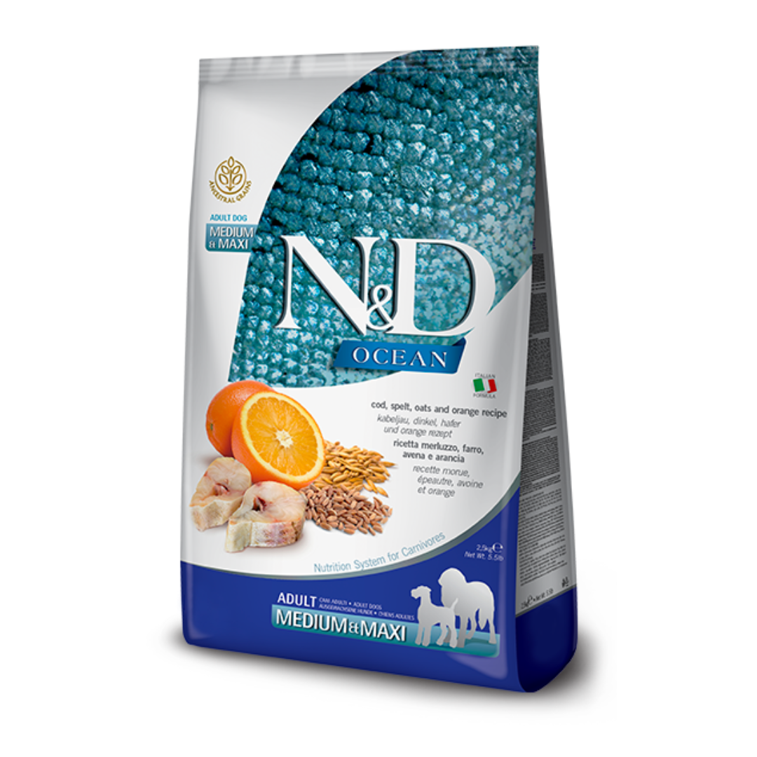FARMINA Ancestral Morue & Orange Adulte MEDIUM/MAXIđ