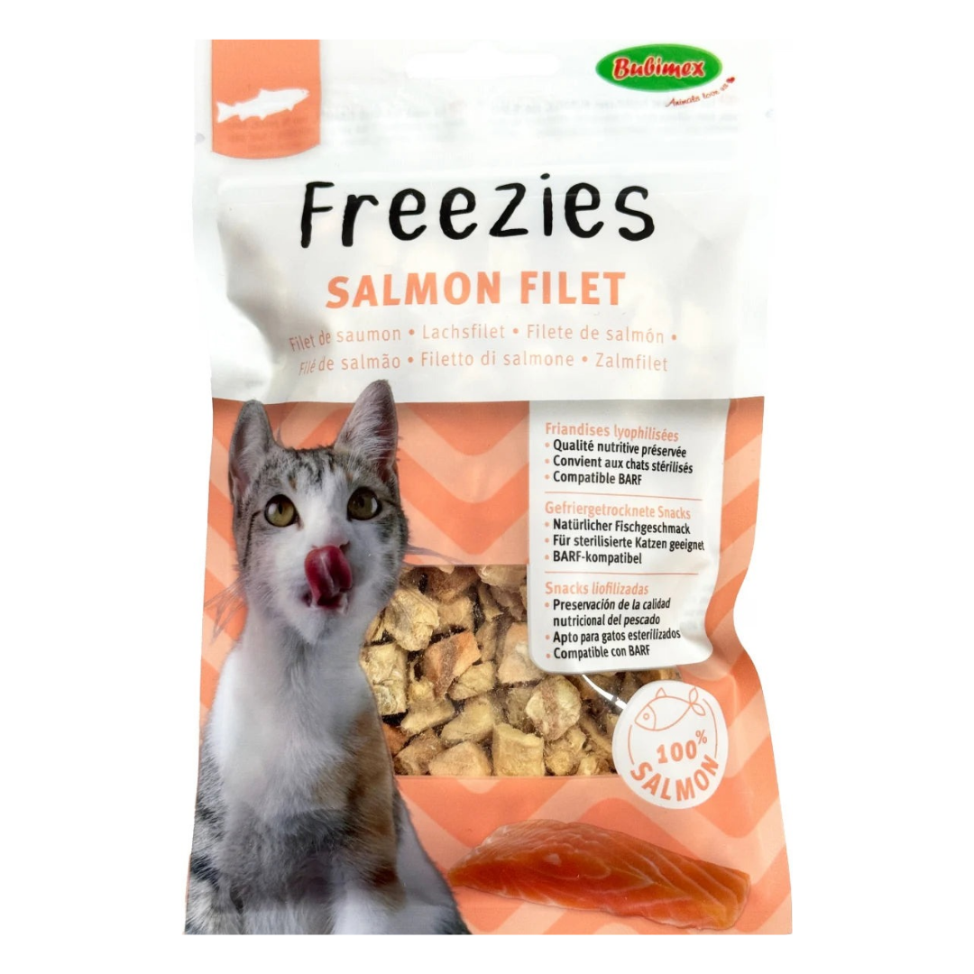 BUBIMEX - Freezies Friandises lyophilisé Filet de Saumon