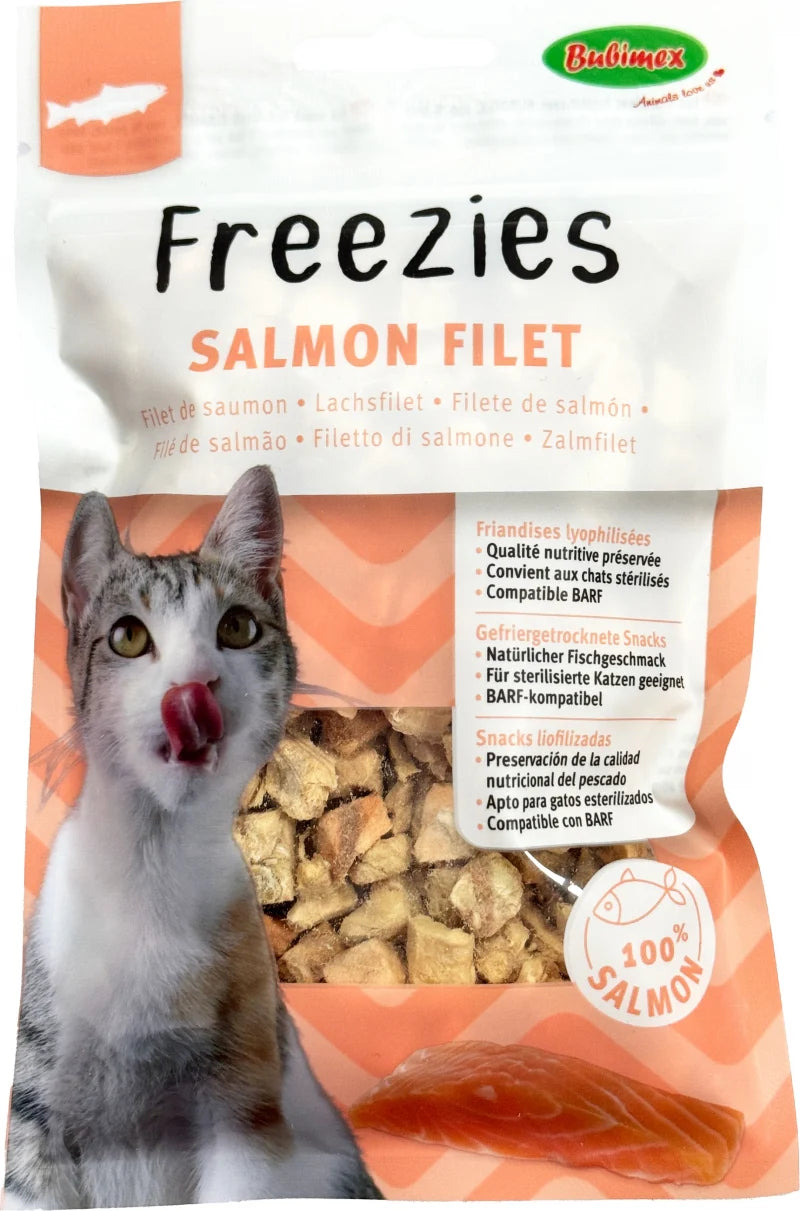 BUBIMEX - Freezies Friandises lyophilisé Filet de Saumon