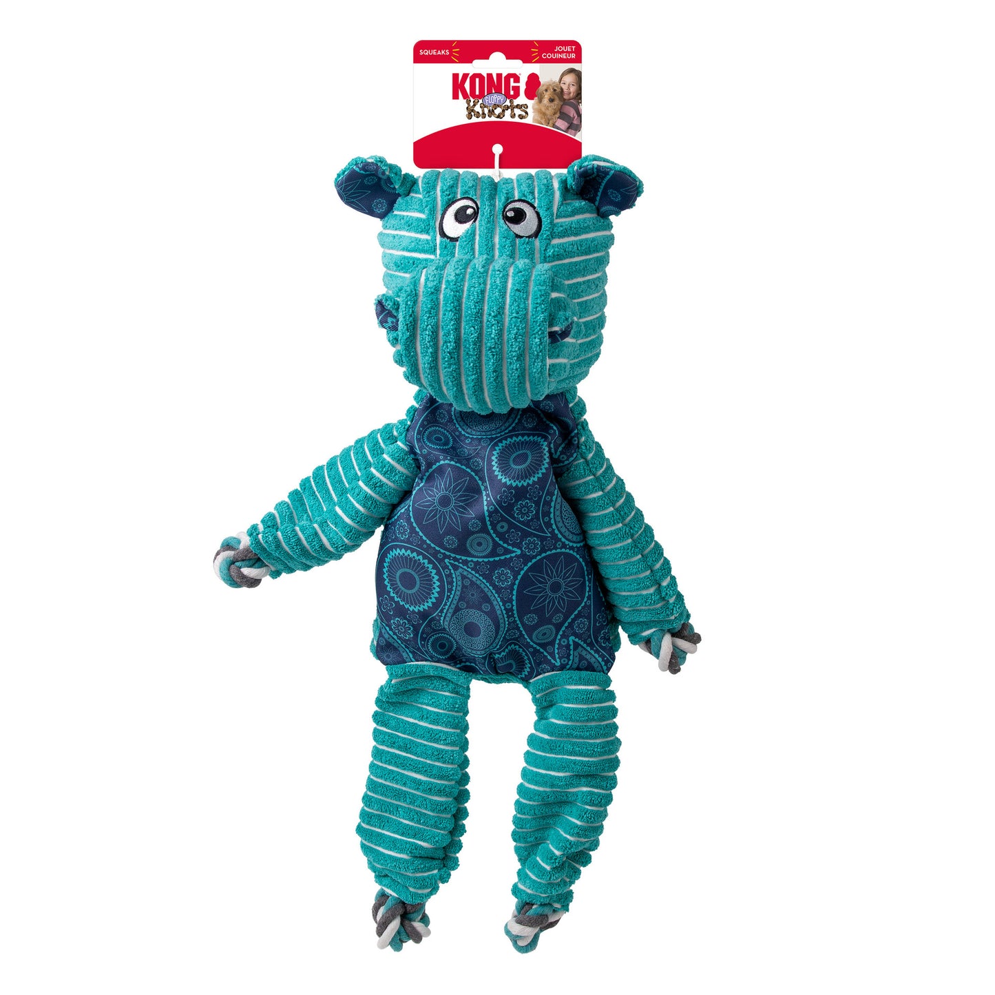 Kong® Floppy Knots Hippo