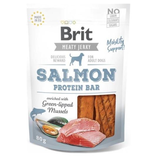 BRIT - Friandises Jerky saumon 🐟