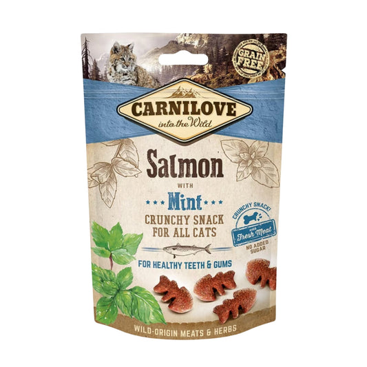CARNILOVE - Crunchy au Saumon avec menthe pour chat