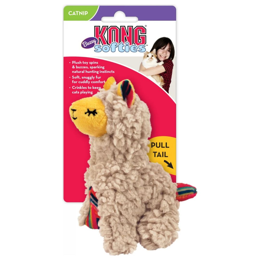 Kong® Softies Buzzy Peluche vibrante Lama