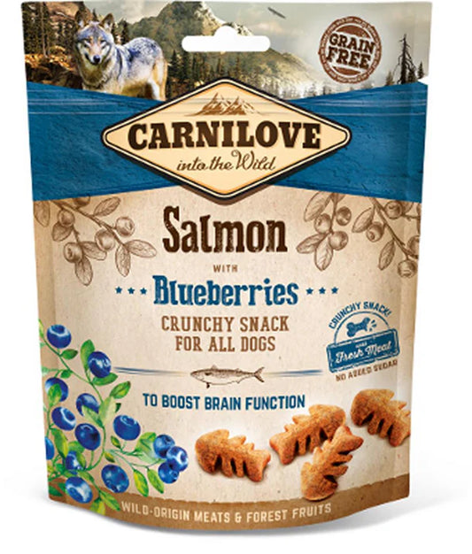 CARNILOVE - Crunchy Saumon & Myrtilles pour Chien 🐟