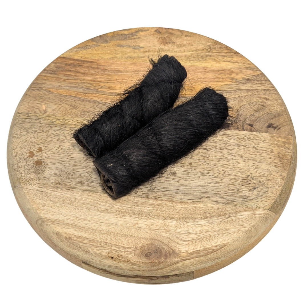 Rouleau peau de tête de Bœuf avec poils