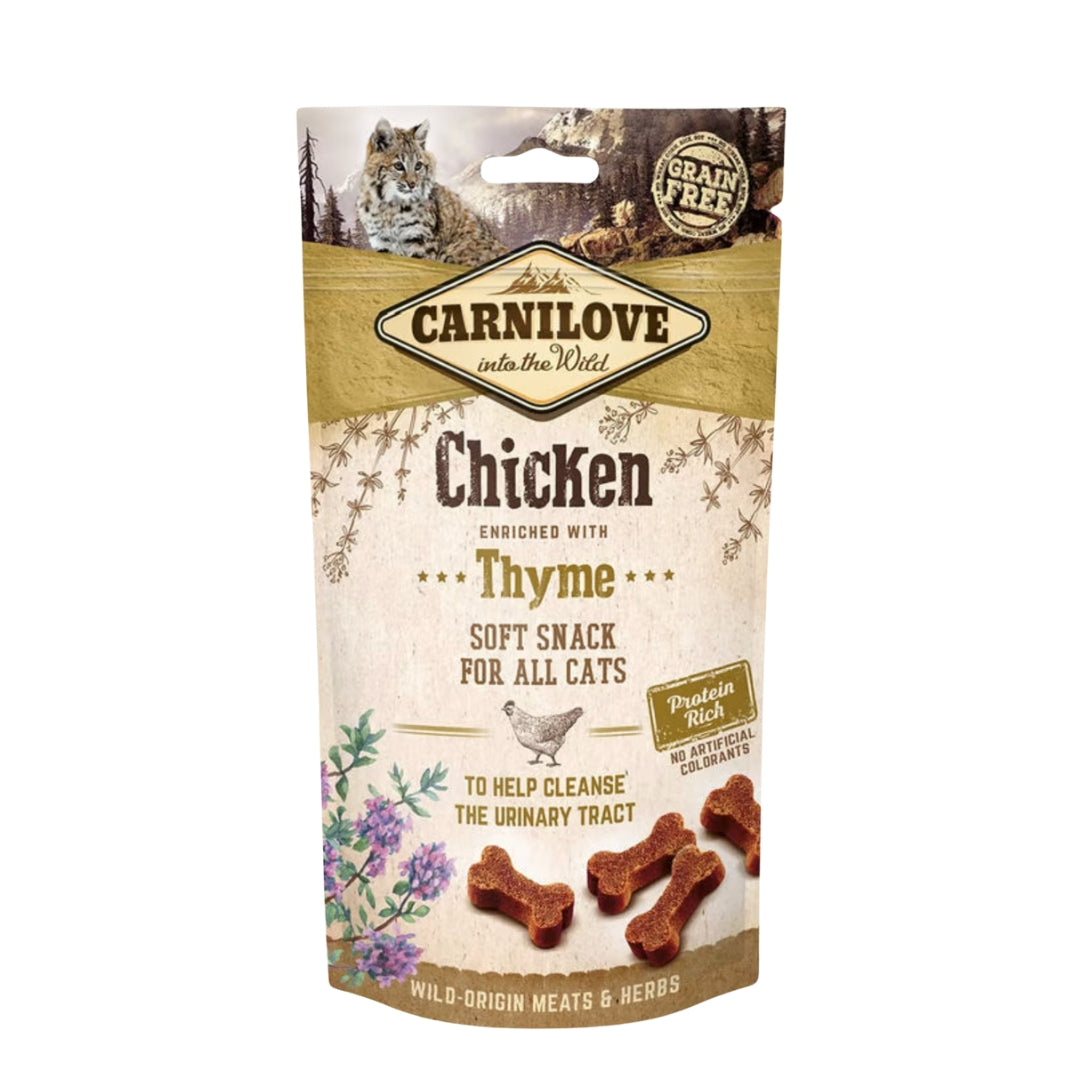 CARNILOVE - semi-humide au Poulet enrichie au thym pour chat